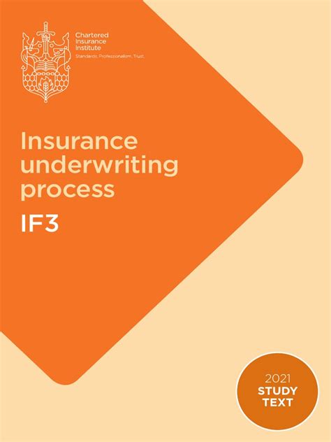 INSURANCE UNDERWRITING PROCESS If3 Book 20.